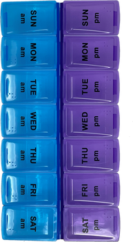 Med Manager Easy Push Button (7-Day) AM/PM Pill Organizer