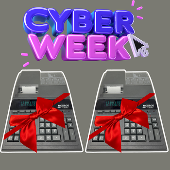 Monroe ClassicX Heavy-Duty Printing Calculator 2-Pack Sale