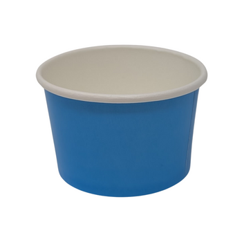 Delightful Packaging 4 Ounce Ice Cream Cups (Blue Cup)