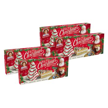 Little Debbie Vanilla Christmas Tree Cakes, 4 Boxes