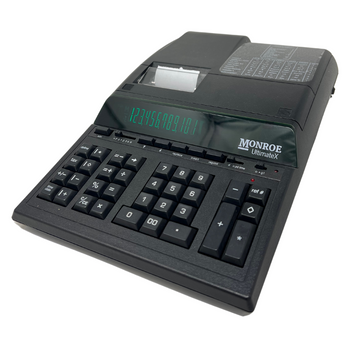 Monroe UltimateX 12-Digit Programmable Heavy-Duty Accounting Printing Calculator With Edit & Reprint Capabilities (Tilted View)