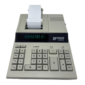 Monroe 122PDX 12-Digit Medium-Duty Accounting Printing Calculator With Fast Printing