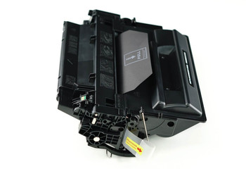 This is the side view of the HP 55A replacement laserjet toner cartridge by NXT Premium toner