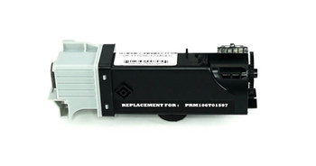 This is the front view of the Xerox 106R01597 black replacement laserjet toner cartridge by NXT Premium toner