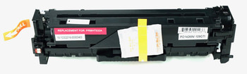 This is the front view of the Hewlett Packard 304A magenta replacement laserjet toner cartridge by NXT Premium toner