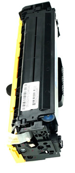 This is the side view of the Hewlett Packard 312A cyan replacement laserjet toner cartridge by NXT Premium toner