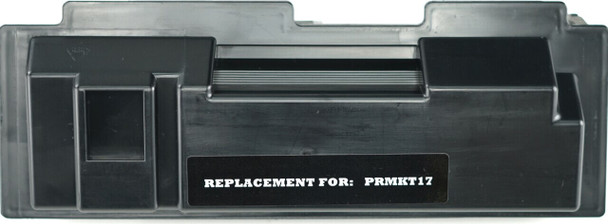 This is the front view of the Kyocera-Mita TK17 black replacement laserjet toner cartridge by NXT Premium toner