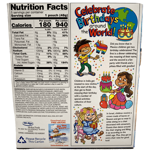 Little Debbie Birthday Cakes Mini Muffins Monroe Systems