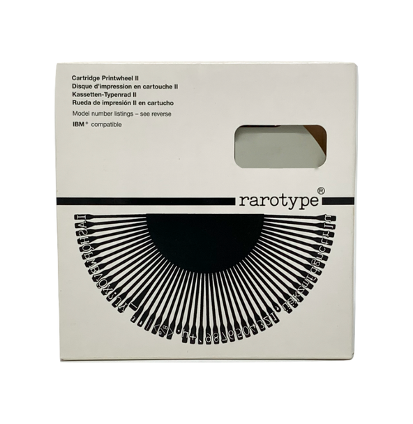 Rarotype Compatible Brother Quadro 1215 INTERNATIONAL Typewriter Printwheel 