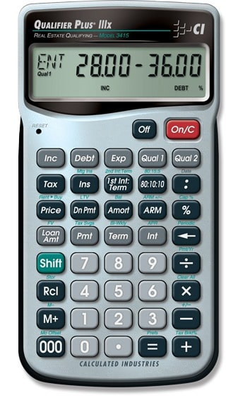 Qualifier Plus IIIx Calculator 3415 - Monroe Systems for Business
