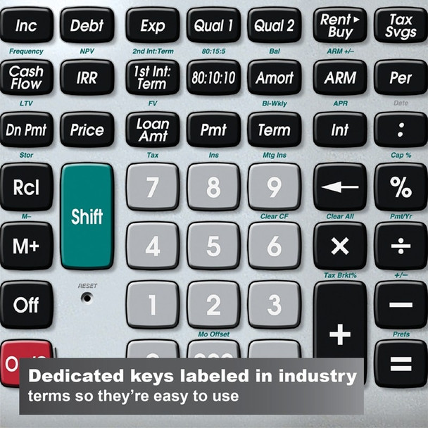 Calculated Industries Qualifier Plus IIIfx Desktop Calculator 43430