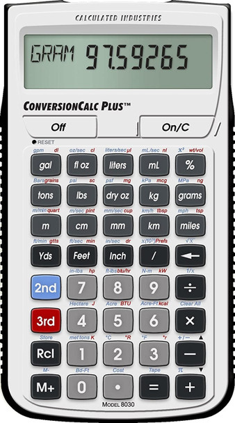 Front face of ConcersionCalc Plus Calculator
