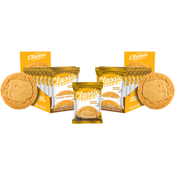 Classic Cookie Soft Baked Sugar Cookies, 2 Boxes, 16 Individually Wrapped Cookies