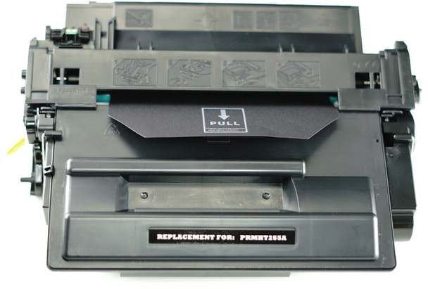 This is the front view of the HP 55A replacement laserjet toner cartridge by NXT Premium toner