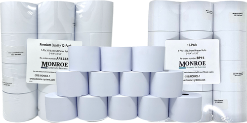 Monroe Printing Calculator Tape Rolls