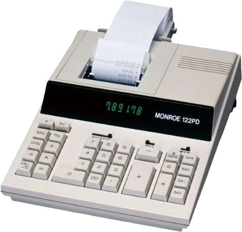 Monroe 122PD Medium-Duty Printing Calculator Monroe 122PD Medium-Duty Printing Calculator