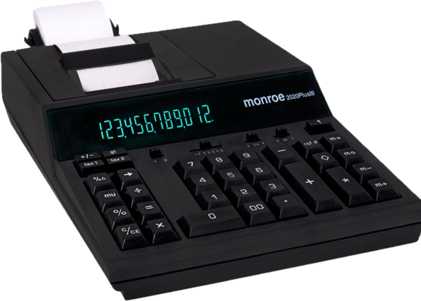 Monroe 2020PlusIII Medium-Duty Printing Calculator Monroe 2020PlusIII Medium-Duty Printing Calculator