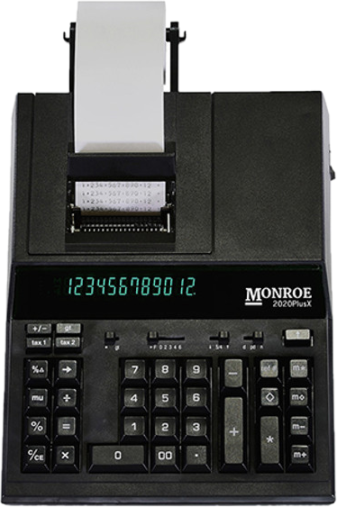 Monroe 2020PlusX Medium-Duty Printing Calculator Monroe 2020PlusX Medium-Duty Printing Calculator