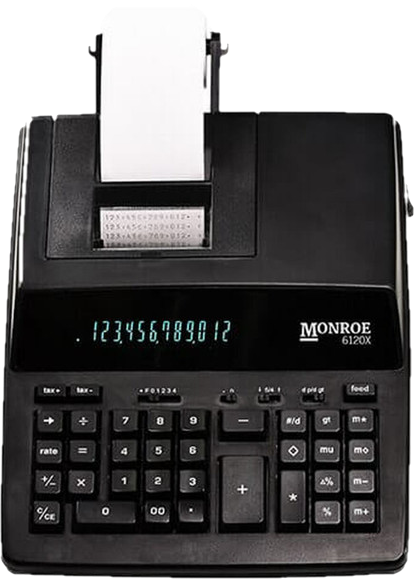 Monroe 6120X Medium-Duty Printing Calculator