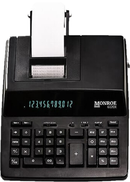 Monroe 6120X Medium-Duty Printing Calculator Monroe 6120X Medium-Duty Printing Calculator