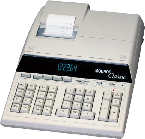 Monroe Classic Heavy-Duty Printing Calculator Monroe Classic Heavy-Duty Printing Calculator