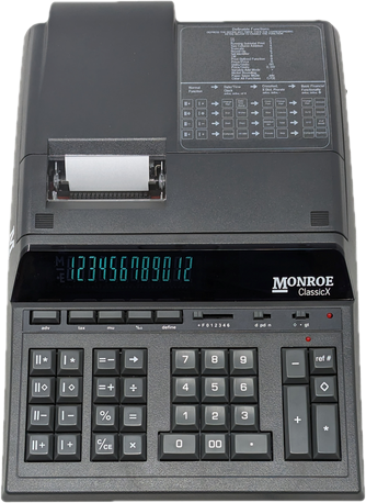 Purchase the Monroe ClassicX Heavy-Duty Printing Calculator Here! Purchase the Monroe ClassicX Heavy-Duty Printing Calculator Here!