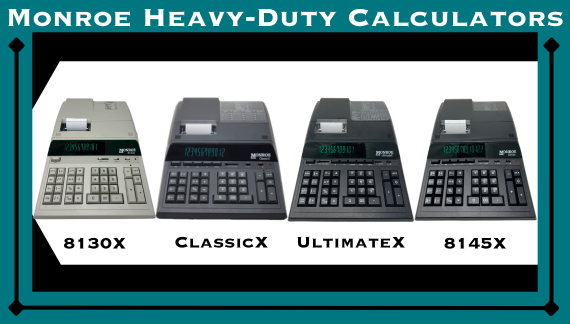 新しいMonroe Systems for Business 6120 X 12桁印刷/表示リボンと紙付き中量電卓(リボンと紙付き電卓黒) Monroe Systems for Business 6120X Genuine Monroe 12-Digit Print