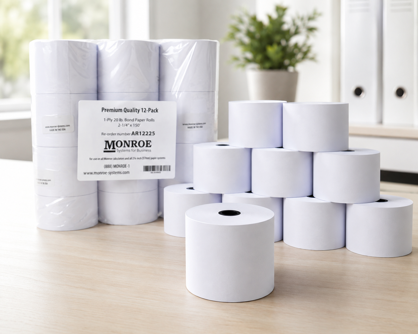 Monroe calculator paper rolls for printing calculators
