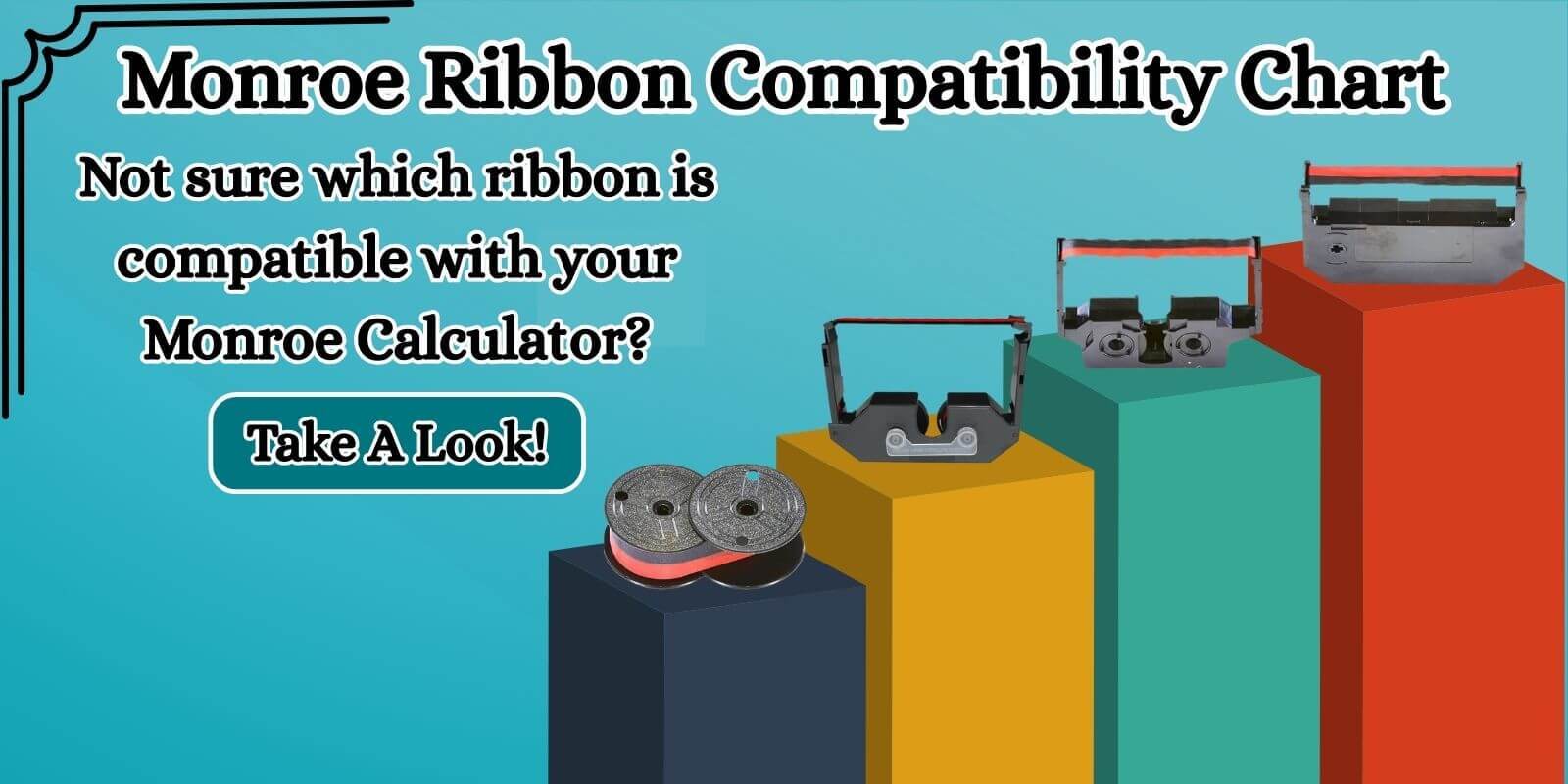 Monroe Printing Calculator Ink Ribbon Cartridge Compatibility Chart