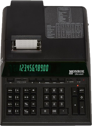 Purchase the Monroe UltimateX Heavy-Duty Printing Calculator Here! Purchase the Monroe UltimateX Heavy-Duty Printing Calculator Here!