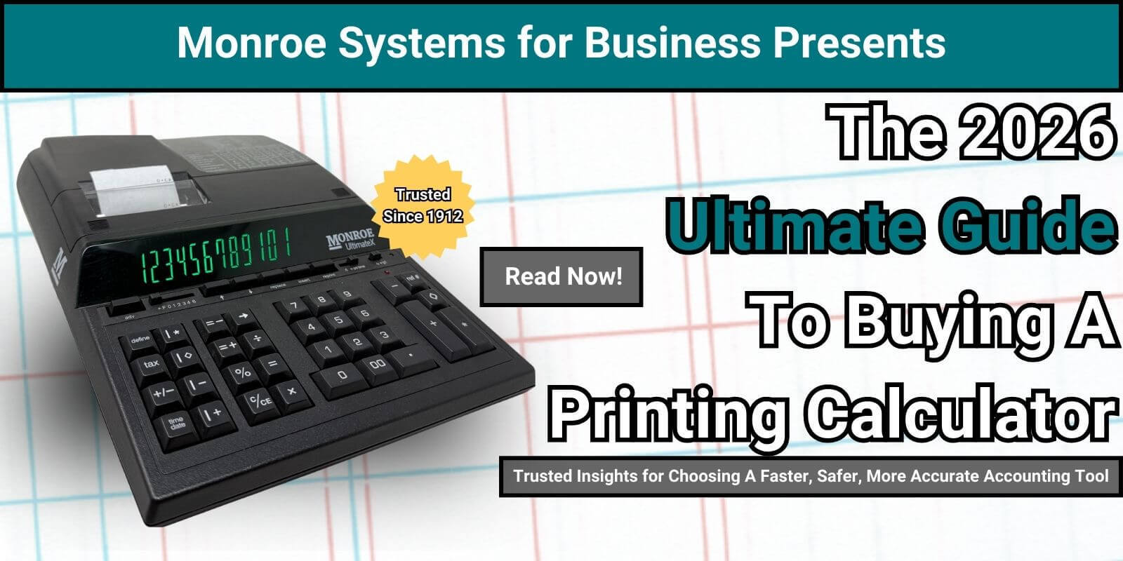 Monroe Free Shipping and Free Handheld Calculator End-Of-Year Promotion