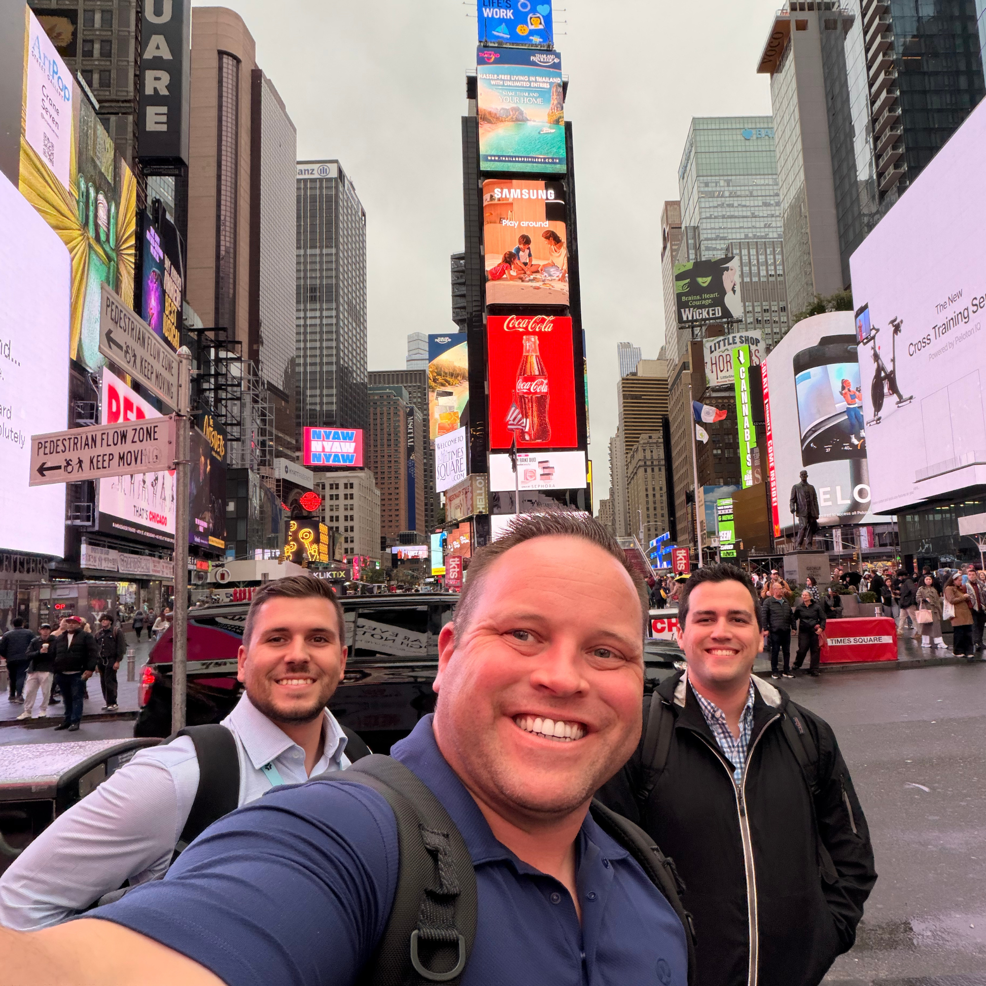 The Monroe Marketing Boys in Times Square