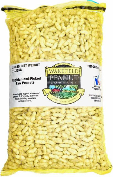 Wakefield Virginia Peanuts Inshell Animal Peanuts, 25LB Bag