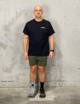 Short air walker with integrated front and back panels designed to support ankle stability during recovery