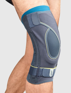 Knee brace designed for mild instability and everyday sports support