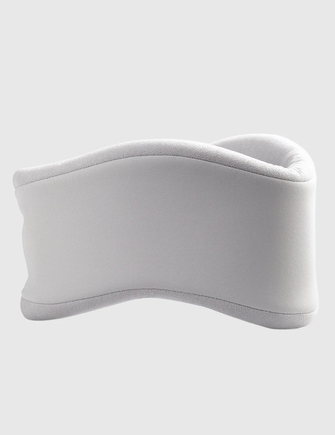 Front product view of Push Care Neck Brace highlighting smooth outer finish and contoured shape designed to support the cervical spine.