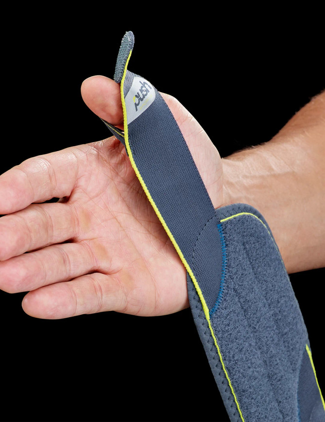 Close-up of the Push Sports Wrist Support showing the adjustable strap and secure fastening system