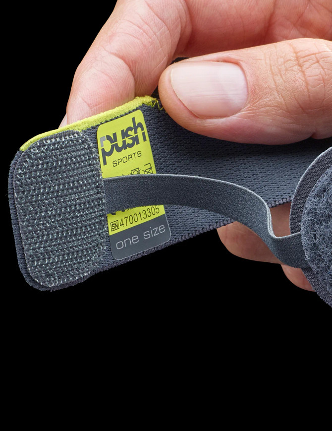 Universal fit Push Sports Patella Brace designed to comfortably support both left and right knees.