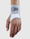 Close-up of Push care wrist brace providing light support and adjustable compression for mild wrist strain and instability.