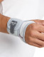 Side view of Push care wrist brace demonstrating anatomical fit, breathable Sympress™ material and comfortable palm opening.