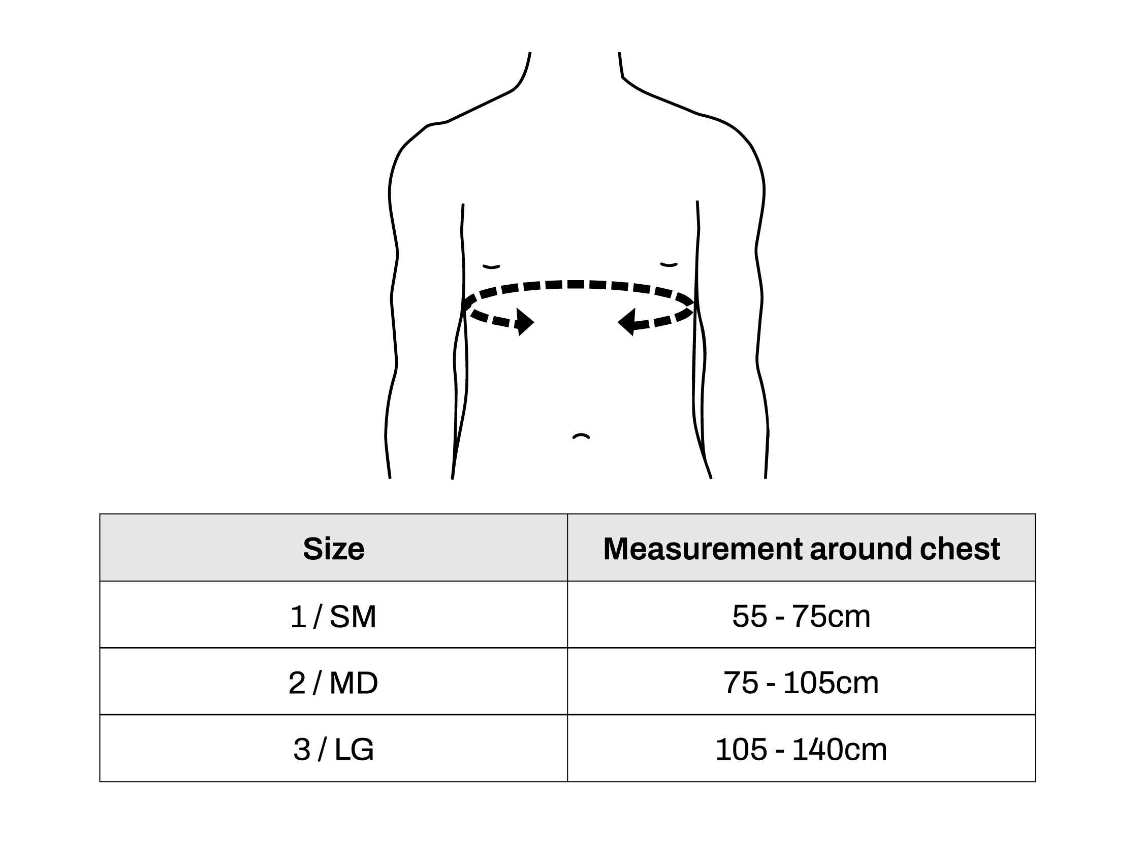 Chest Size Chart