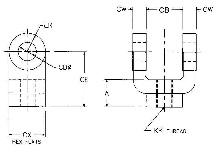 NFPA rod clevis accessory diagram