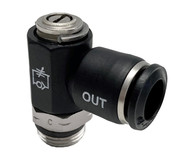 Composite Flow Control (OUT), Screw 8mm (5/16") Tube x 1/4" Swift-Fit - 55901-8-1/4