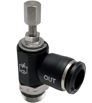 Composite Flow Control (OUT), Knob 6mm Tube x 1/4" Swift-Fit - 55905-6-1/4