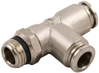Swivel Run Tee Metal Release Collet 12mm Tube x 3/8" Swift-Fit - 57222-12-3/8