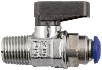 Ball Valve 5/32" (4mm) Tube x 1/8" Male NPTF - 86330-53-02