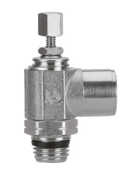 Flow Control (Needle Valve), Knob 3/8" Female NPTF x 3/8" Swift-Fit - 88977-06-06
