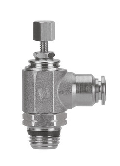 Flow Control (IN), Knob, Metal Release Collet 1/2" Tube x 3/8" Swift-Fit - 89968-08-06