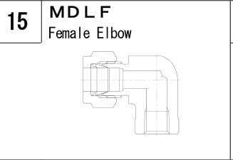 MDLF manufacturer series illustration; representative only. Size, dimensions and finish vary by model.