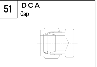 DCA manufacturer series illustration; representative only. Size, dimensions and finish vary by model.